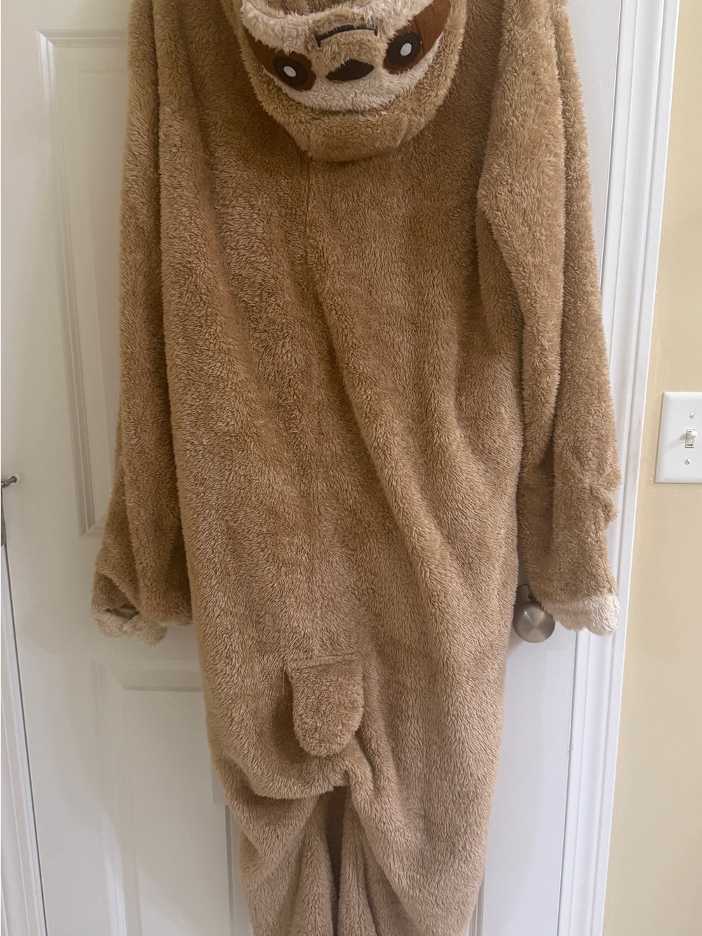 Plush Brown Sloth pajama/halloween costume.